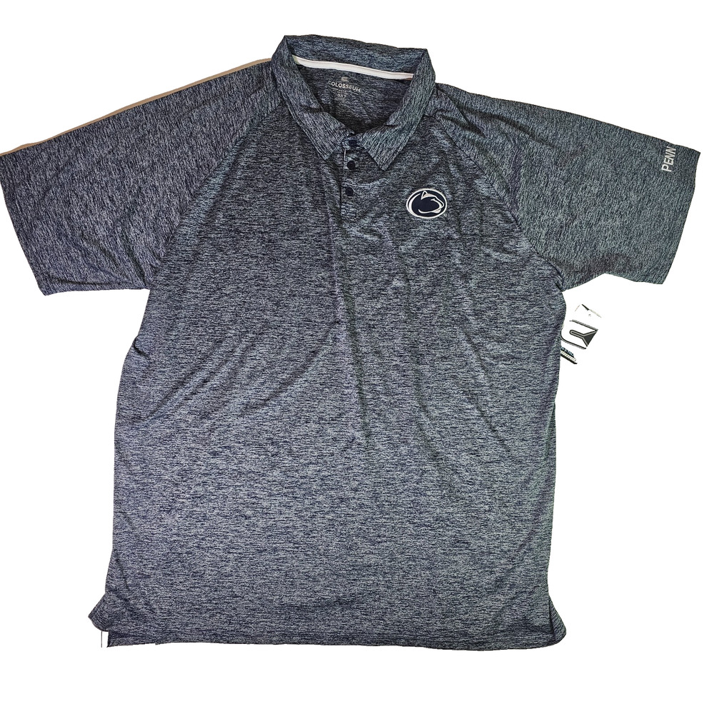 Colosseum Penn State Men's Big & Tall Golf Polo Shirt Size 5XT Collegiate
